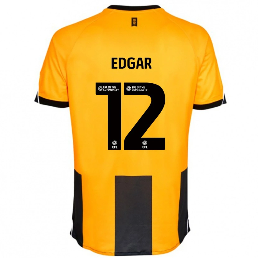 Danxen Kinder Sammy Edgar #12 Orange Schwarz Heimtrikot Trikot 2025/26 T-Shirt Österreich