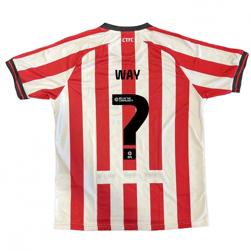 Danxen Kinder Tom Way #0 Rot Weiß Schwarz Heimtrikot Trikot 2025/26 T-Shirt Österreich