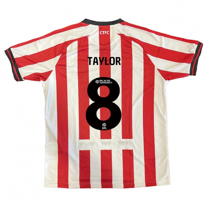 Danxen Kinder Charlie Taylor #8 Rot Weiß Schwarz Heimtrikot Trikot 2025/26 T-Shirt Österreich