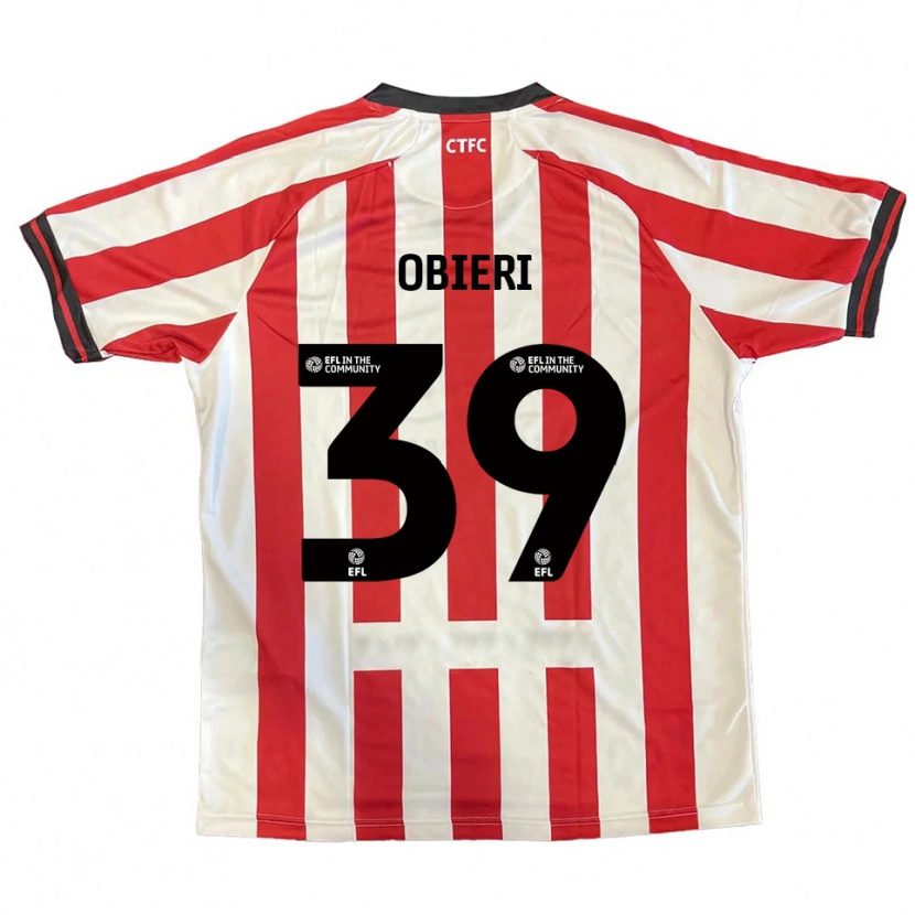 Danxen Kinder Sopuruchukwu Obieri #39 Rot Weiß Schwarz Heimtrikot Trikot 2025/26 T-Shirt Österreich