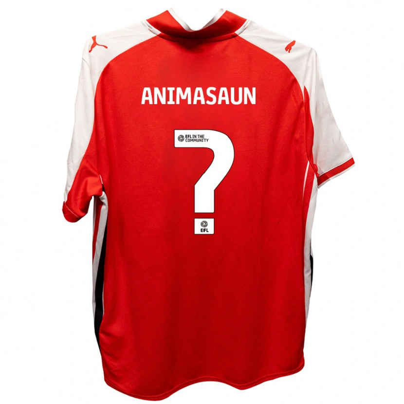 Danxen Kinder David Animasaun #0 Rot Weiß Heimtrikot Trikot 2025/26 T-Shirt Österreich