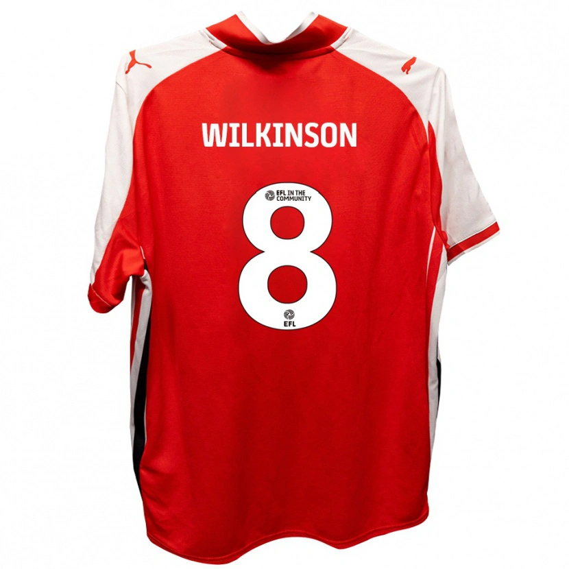 Danxen Kinder Rylee Wilkinson #8 Rot Weiß Heimtrikot Trikot 2025/26 T-Shirt Österreich