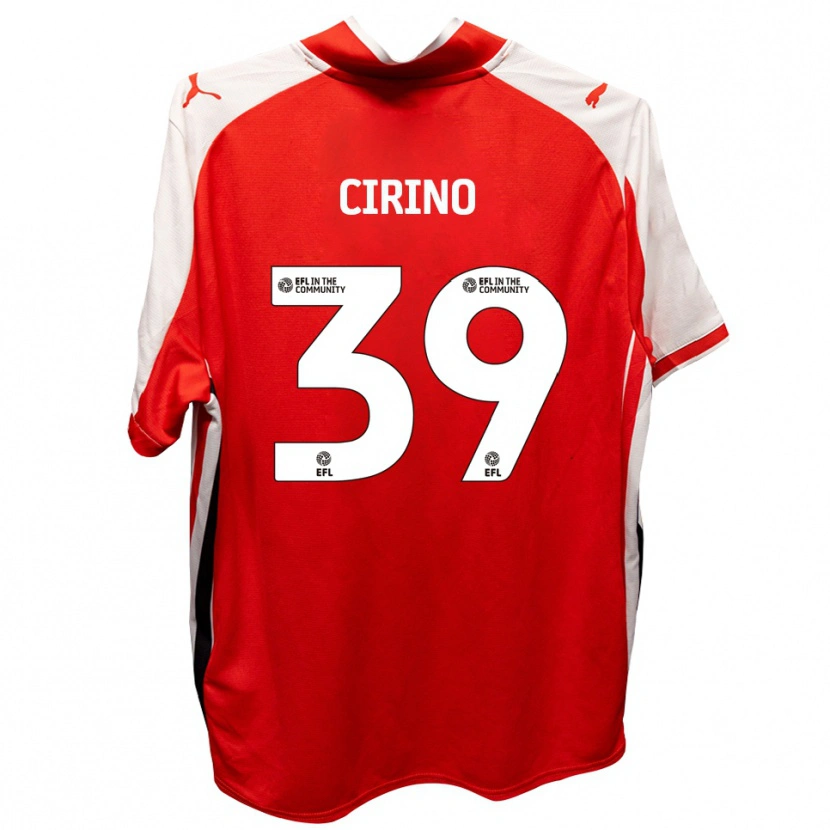 Danxen Kinder Raffaele Cirino #39 Rot Weiß Heimtrikot Trikot 2025/26 T-Shirt Österreich