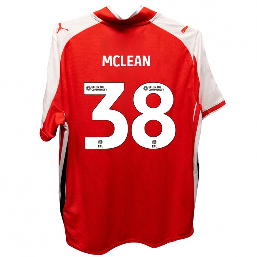 Danxen Kinder Crispin Mclean #38 Rot Weiß Heimtrikot Trikot 2025/26 T-Shirt Österreich