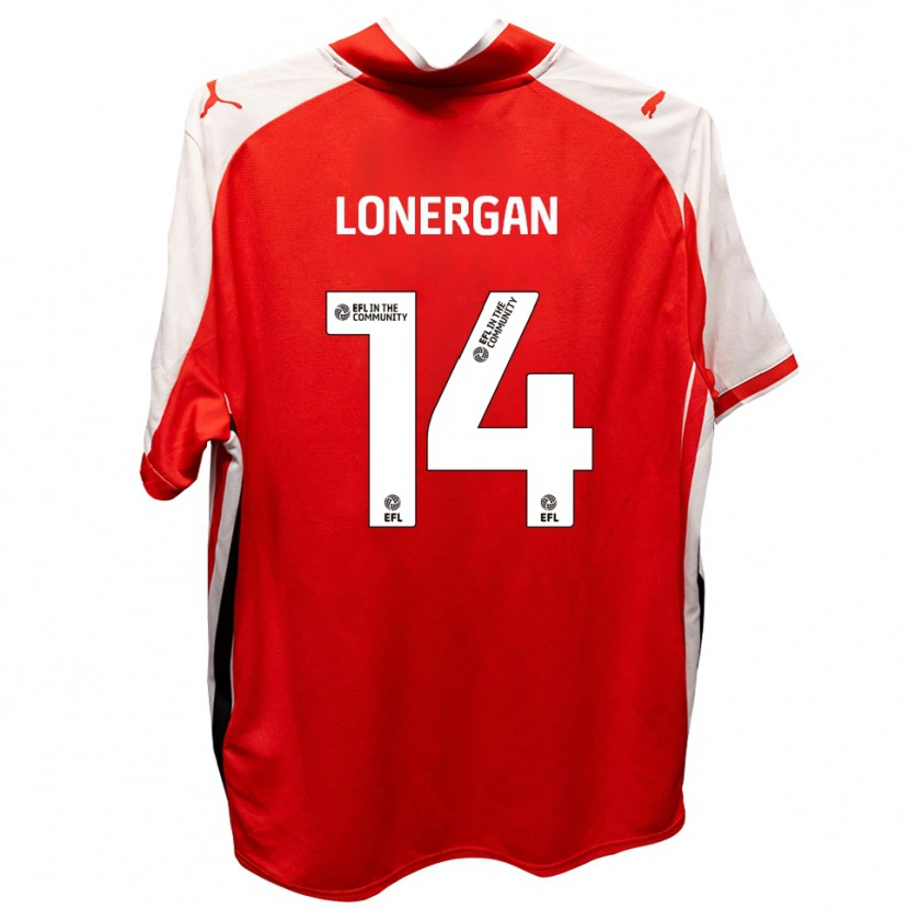 Danxen Kinder Tommy Lonergan #14 Rot Weiß Heimtrikot Trikot 2025/26 T-Shirt Österreich