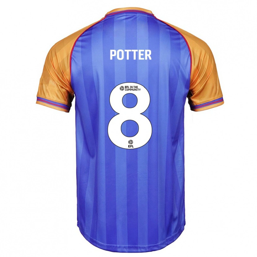 Danxen Kinder Milly Potter #8 Blau Orange Heimtrikot Trikot 2025/26 T-Shirt Österreich