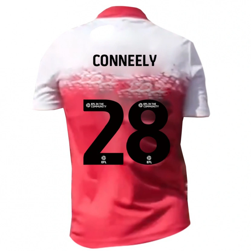 Danxen Kinder Seamus Conneely #28 Rot Weiß Heimtrikot Trikot 2025/26 T-Shirt Österreich