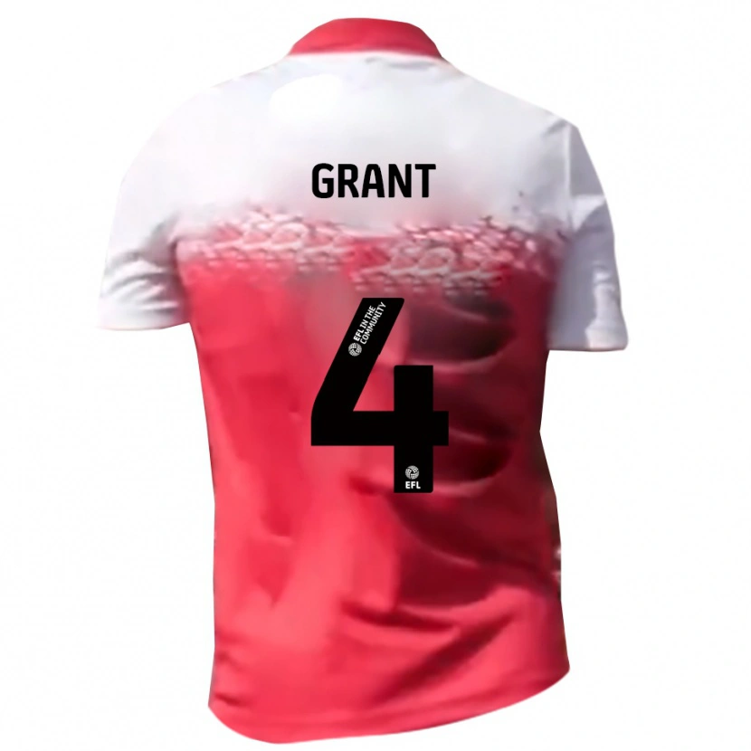 Danxen Kinder Conor Grant #4 Rot Weiß Heimtrikot Trikot 2025/26 T-Shirt Österreich