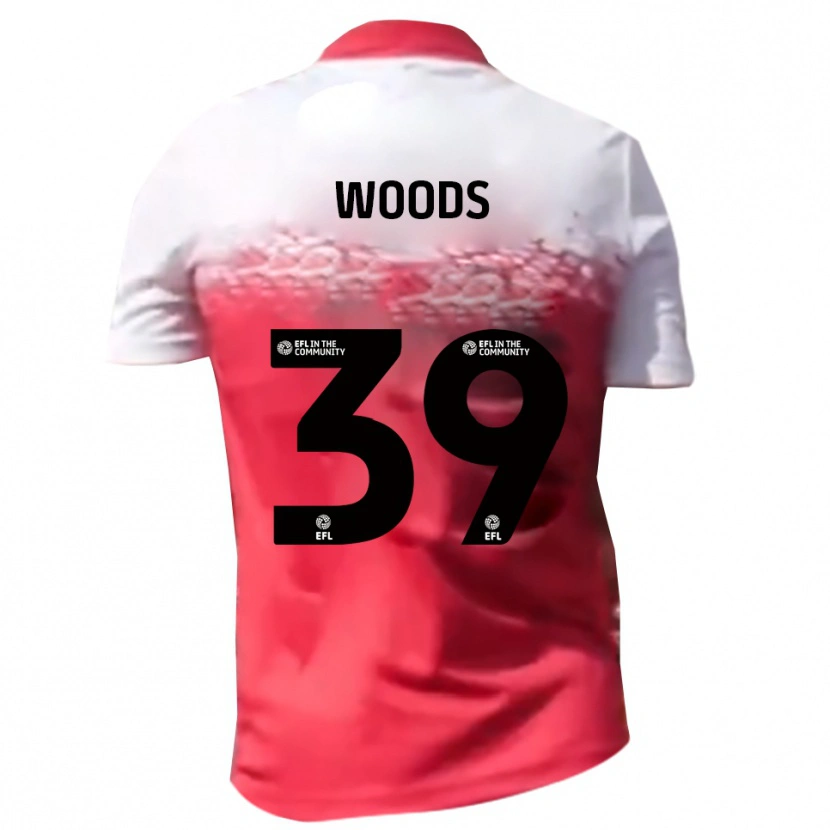 Danxen Kinder Josh Woods #39 Rot Weiß Heimtrikot Trikot 2025/26 T-Shirt Österreich
