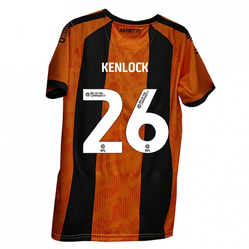 Danxen Kinder Myles Kenlock #26 Orange Schwarz Heimtrikot Trikot 2025/26 T-Shirt Österreich