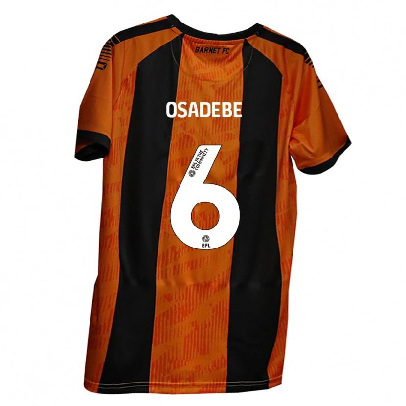 Danxen Kinder Emmanuel Osadebe #6 Orange Schwarz Heimtrikot Trikot 2025/26 T-Shirt Österreich