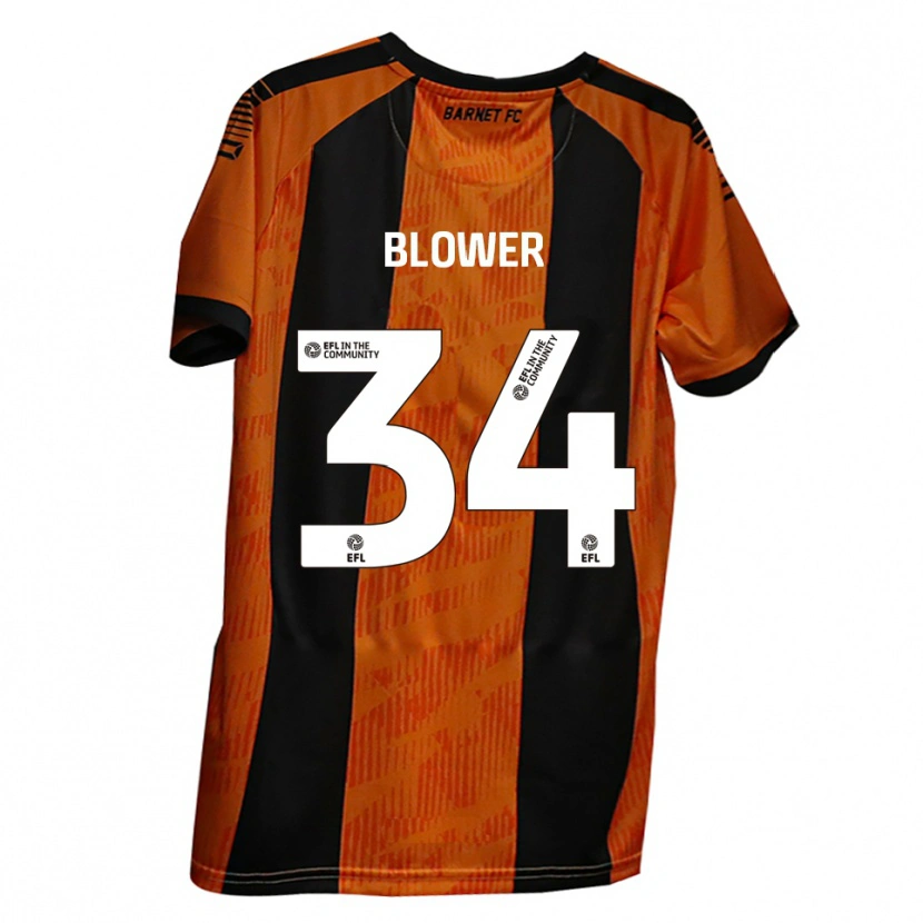 Danxen Kinder Jack Blower #34 Orange Schwarz Heimtrikot Trikot 2025/26 T-Shirt Österreich