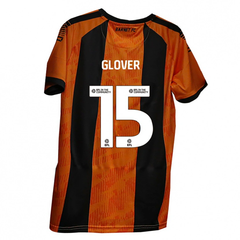 Danxen Kinder Ryan Glover #15 Orange Schwarz Heimtrikot Trikot 2025/26 T-Shirt Österreich