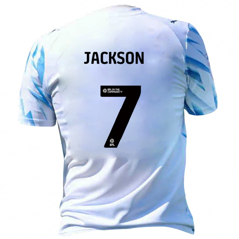 Danxen Kinder Ben Jackson #7 Weiß Himmelblau Heimtrikot Trikot 2025/26 T-Shirt Österreich
