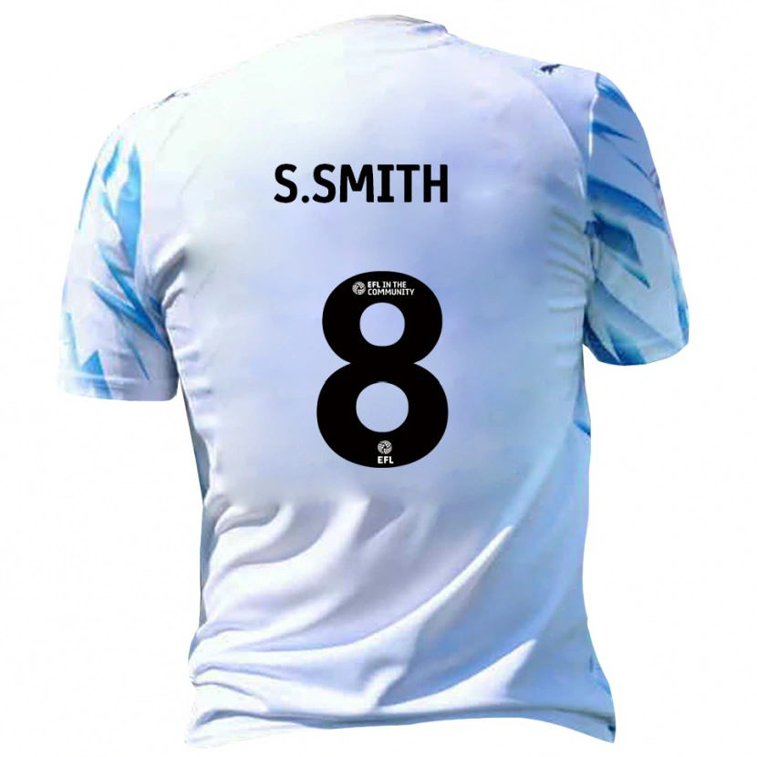 Danxen Kinder Scott Smith #8 Weiß Himmelblau Heimtrikot Trikot 2025/26 T-Shirt Österreich