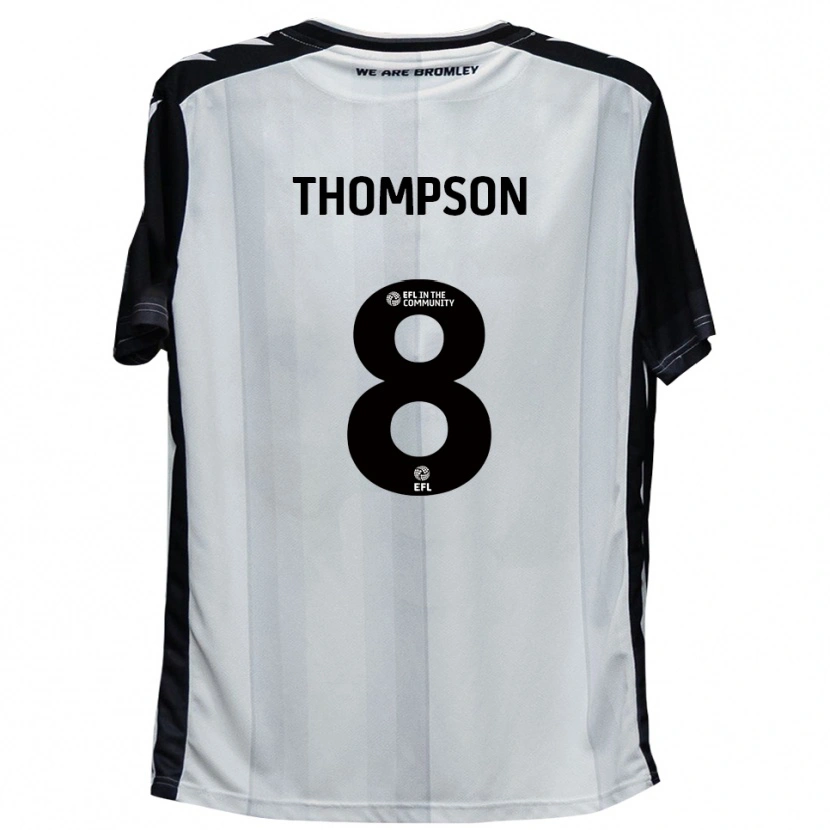 Danxen Kinder Ben Thompson #8 Weiß Schwarz Heimtrikot Trikot 2025/26 T-Shirt Österreich