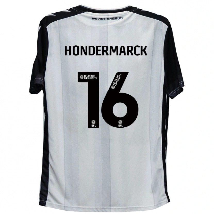 Danxen Kinder William Hondermarck #16 Weiß Schwarz Heimtrikot Trikot 2025/26 T-Shirt Österreich