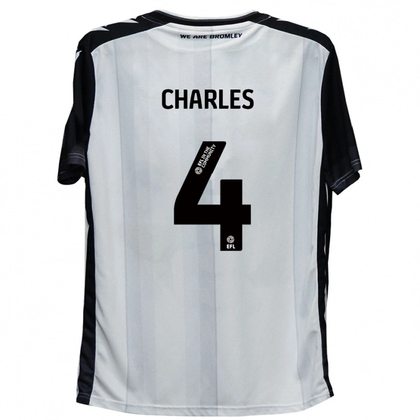 Danxen Kinder Ashley Charles #4 Weiß Schwarz Heimtrikot Trikot 2025/26 T-Shirt Österreich