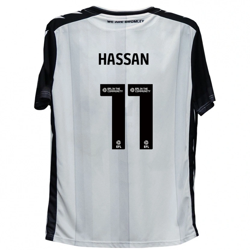 Danxen Kinder Danai Hassan #11 Weiß Schwarz Heimtrikot Trikot 2025/26 T-Shirt Österreich