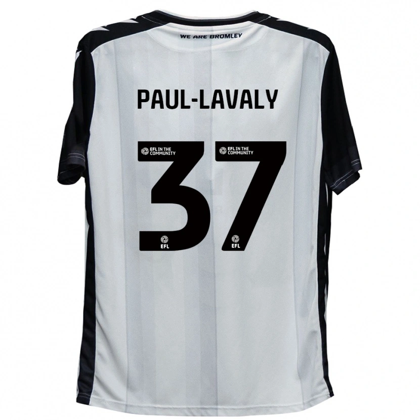Danxen Kinder Nathan Paul-Lavaly #37 Weiß Schwarz Heimtrikot Trikot 2025/26 T-Shirt Österreich