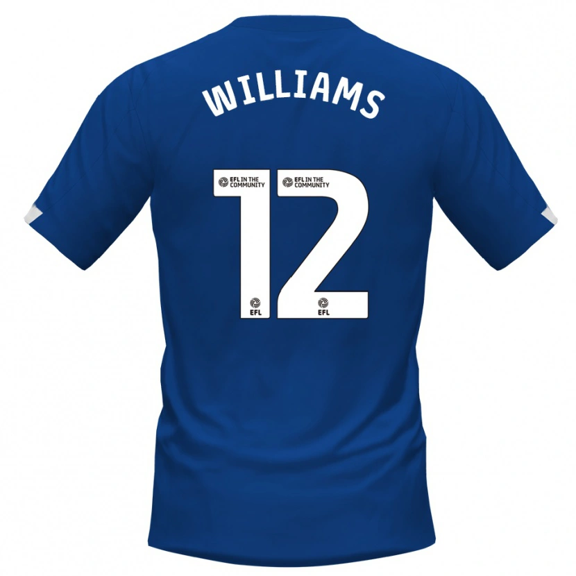 Danxen Kinder Tyrone Williams #12 Blau Weiß Heimtrikot Trikot 2025/26 T-Shirt Österreich