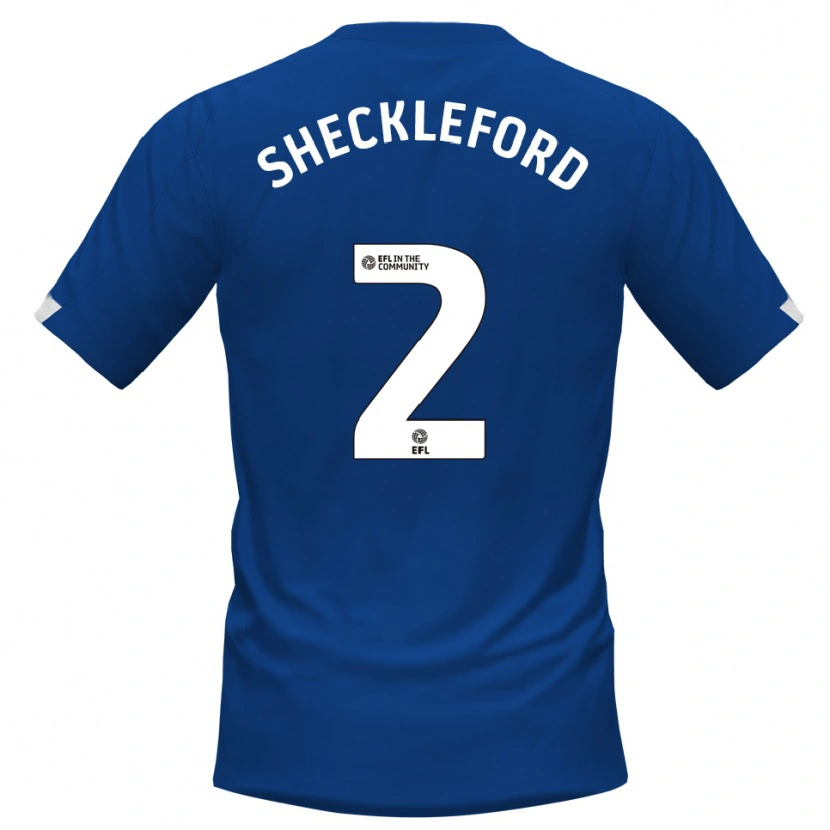 Danxen Kinder Ryheem Sheckleford #2 Blau Weiß Heimtrikot Trikot 2025/26 T-Shirt Österreich