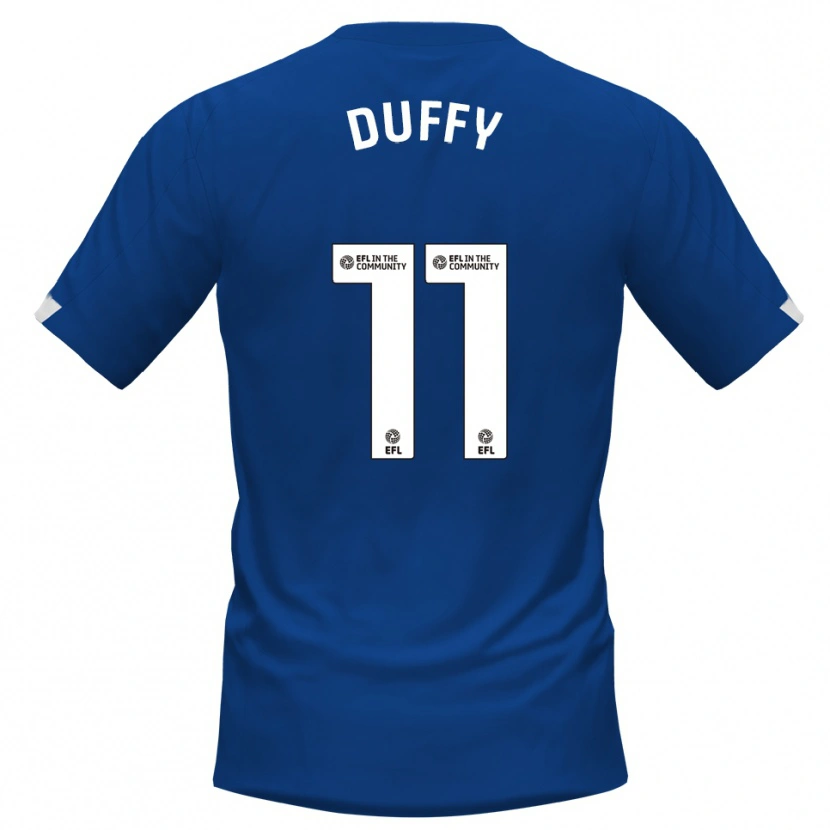 Danxen Kinder Dylan Duffy #11 Blau Weiß Heimtrikot Trikot 2025/26 T-Shirt Österreich