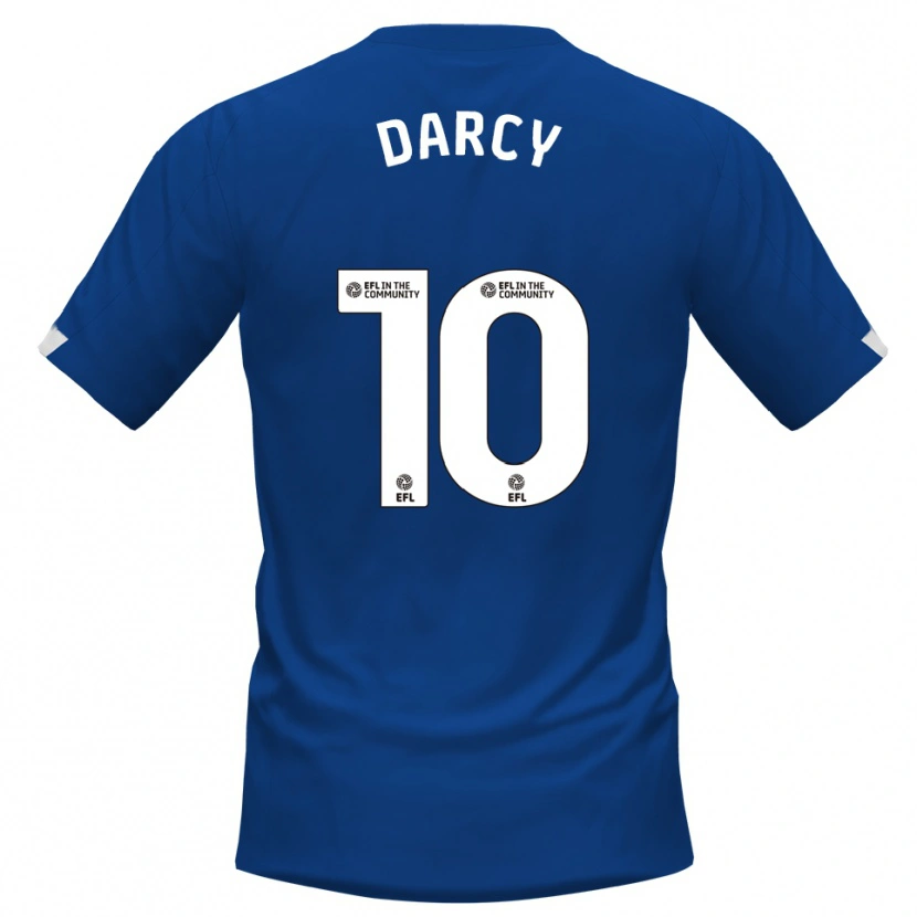 Danxen Kinder Ronan Darcy #10 Blau Weiß Heimtrikot Trikot 2025/26 T-Shirt Österreich