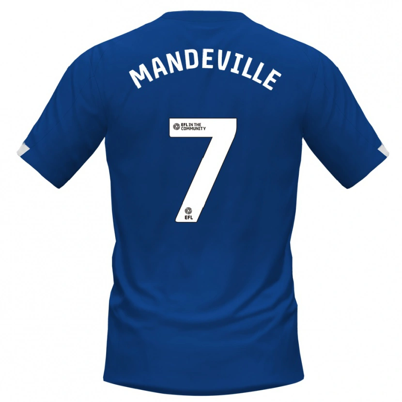 Danxen Kinder Liam Mandeville #7 Blau Weiß Heimtrikot Trikot 2025/26 T-Shirt Österreich