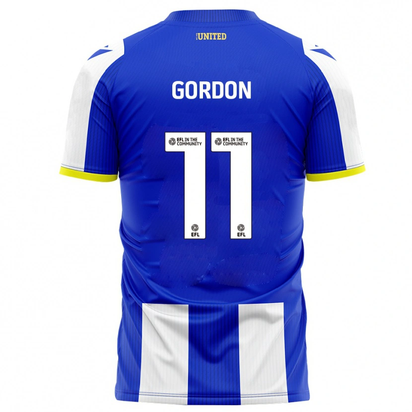 Danxen Kinder John-Kymani Gordon #11 Blau Weiß Heimtrikot Trikot 2025/26 T-Shirt Österreich