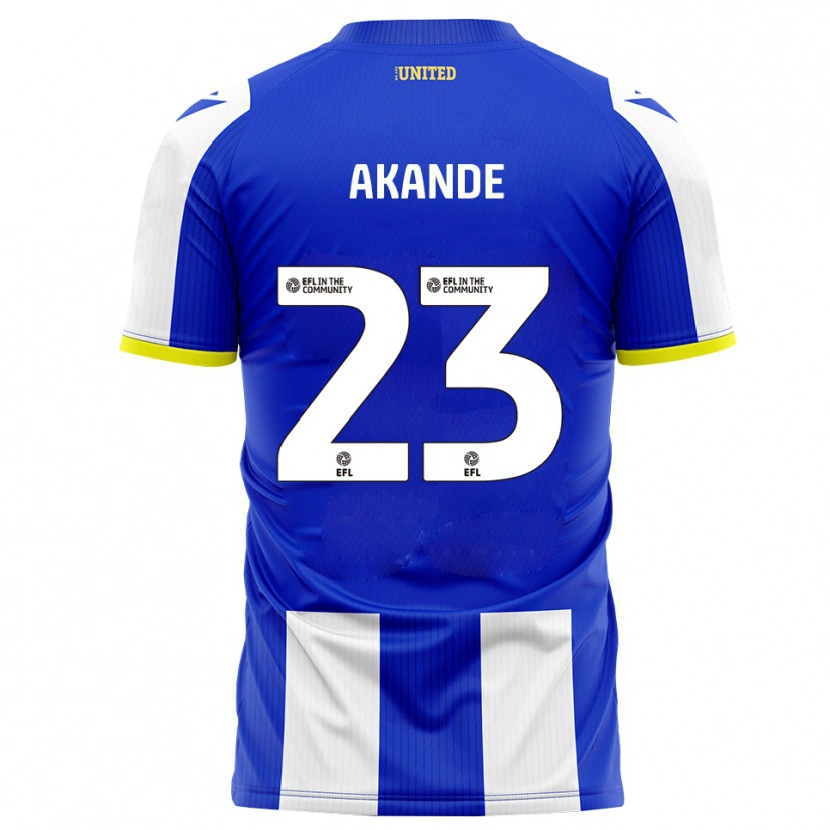 Danxen Kinder Adrian Akande #23 Blau Weiß Heimtrikot Trikot 2025/26 T-Shirt Österreich