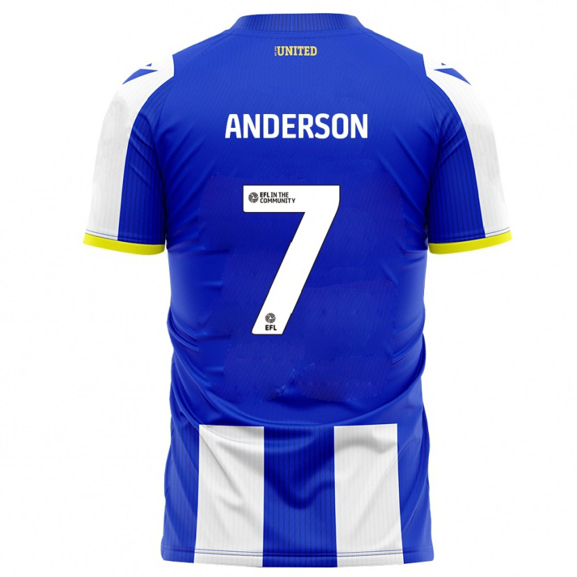 Danxen Kinder Harry Anderson #7 Blau Weiß Heimtrikot Trikot 2025/26 T-Shirt Österreich