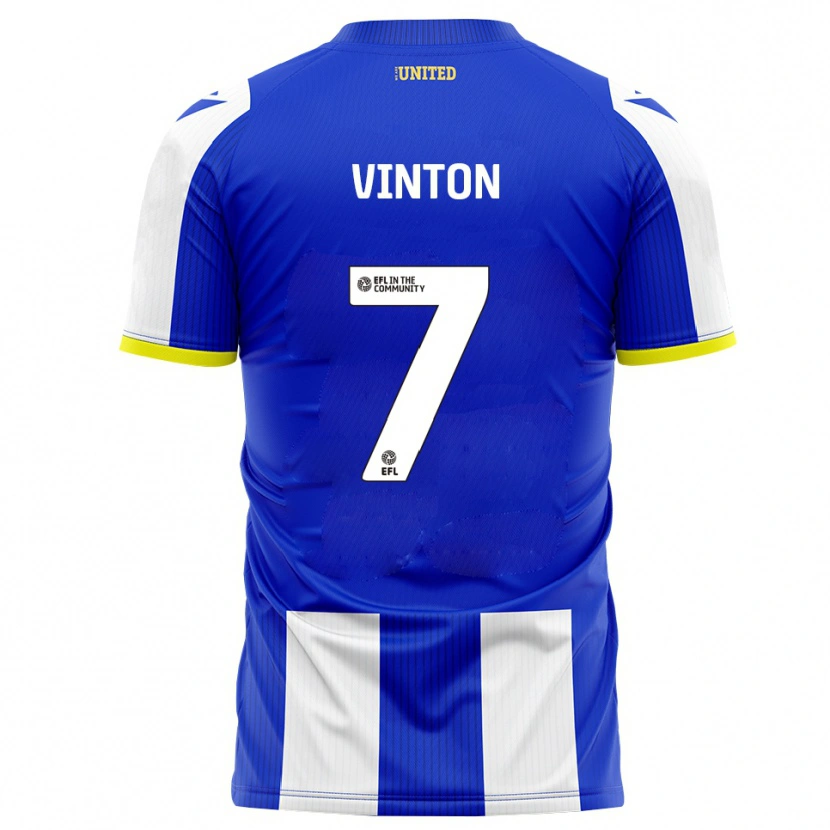 Danxen Kinder Ruby Vinton #7 Blau Weiß Heimtrikot Trikot 2025/26 T-Shirt Österreich