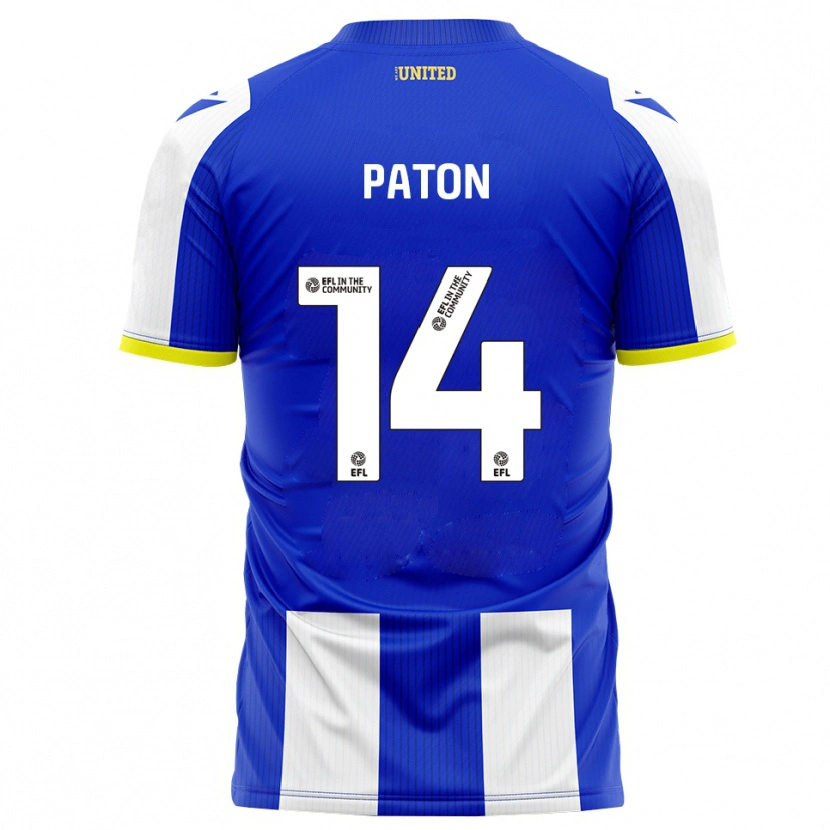 Danxen Kinder Karys Paton #14 Blau Weiß Heimtrikot Trikot 2025/26 T-Shirt Österreich