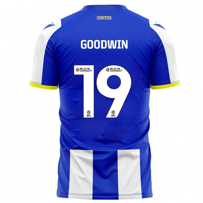 Danxen Kinder Will Goodwin #19 Blau Weiß Heimtrikot Trikot 2025/26 T-Shirt Österreich