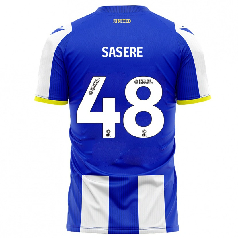 Danxen Kinder James Sasere #48 Blau Weiß Heimtrikot Trikot 2025/26 T-Shirt Österreich