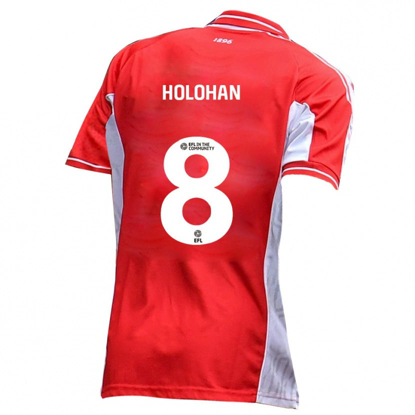 Danxen Kinder Gavan Holohan #8 Rot Weiß Heimtrikot Trikot 2025/26 T-Shirt Österreich