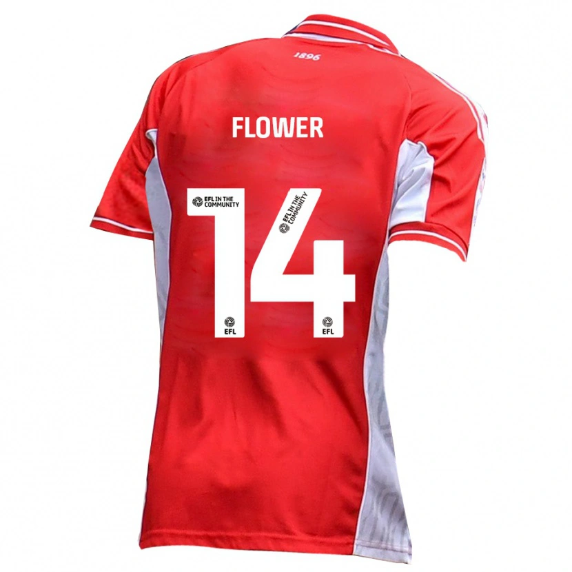 Danxen Kinder Louis Flower #14 Rot Weiß Heimtrikot Trikot 2025/26 T-Shirt Österreich