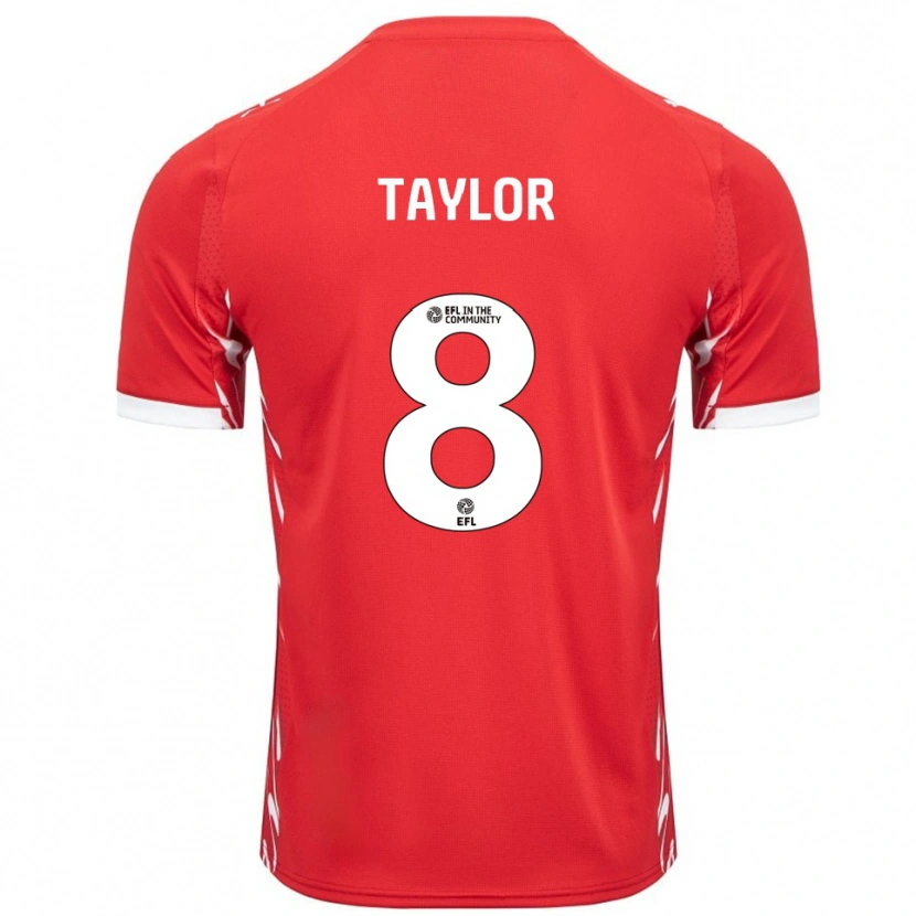 Danxen Kinder Owen Taylor #8 Rot Weiß Heimtrikot Trikot 2025/26 T-Shirt Österreich