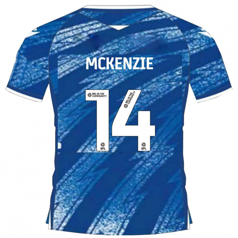 Danxen Kinder Robbie Mckenzie #14 Blau Weiß Heimtrikot Trikot 2025/26 T-Shirt Österreich