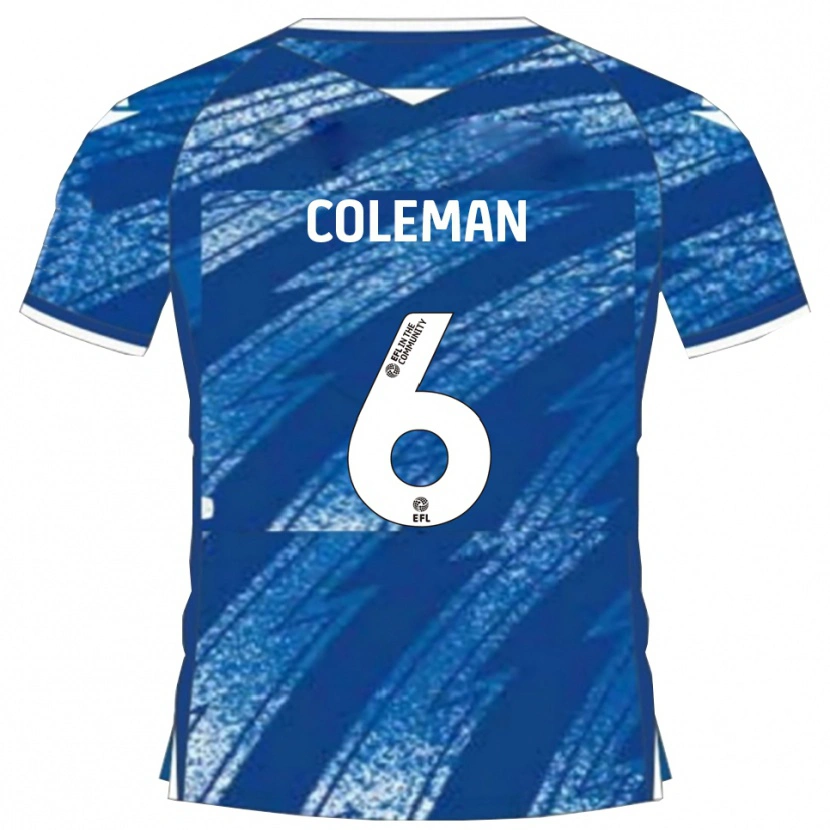 Danxen Kinder Ethan Coleman #6 Blau Weiß Heimtrikot Trikot 2025/26 T-Shirt Österreich