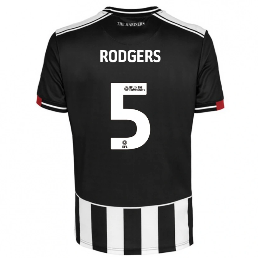 Danxen Kinder Harvey Rodgers #5 Schwarz Weiß Rot Heimtrikot Trikot 2025/26 T-Shirt Österreich