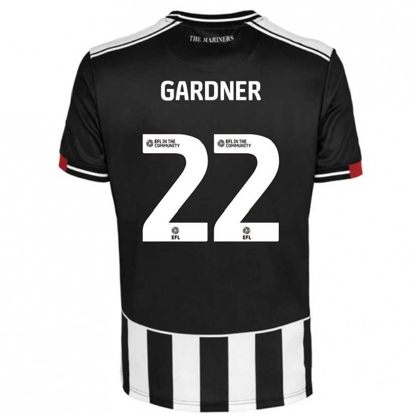 Danxen Kinder Cameron Gardner #22 Schwarz Weiß Rot Heimtrikot Trikot 2025/26 T-Shirt Österreich