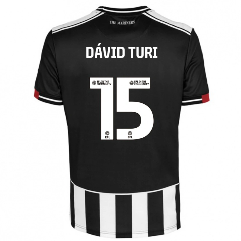 Danxen Kinder Géza Dávid Turi #15 Schwarz Weiß Rot Heimtrikot Trikot 2025/26 T-Shirt Österreich