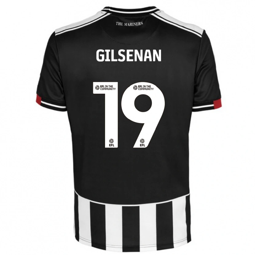 Danxen Kinder Zak Gilsenan #19 Schwarz Weiß Rot Heimtrikot Trikot 2025/26 T-Shirt Österreich