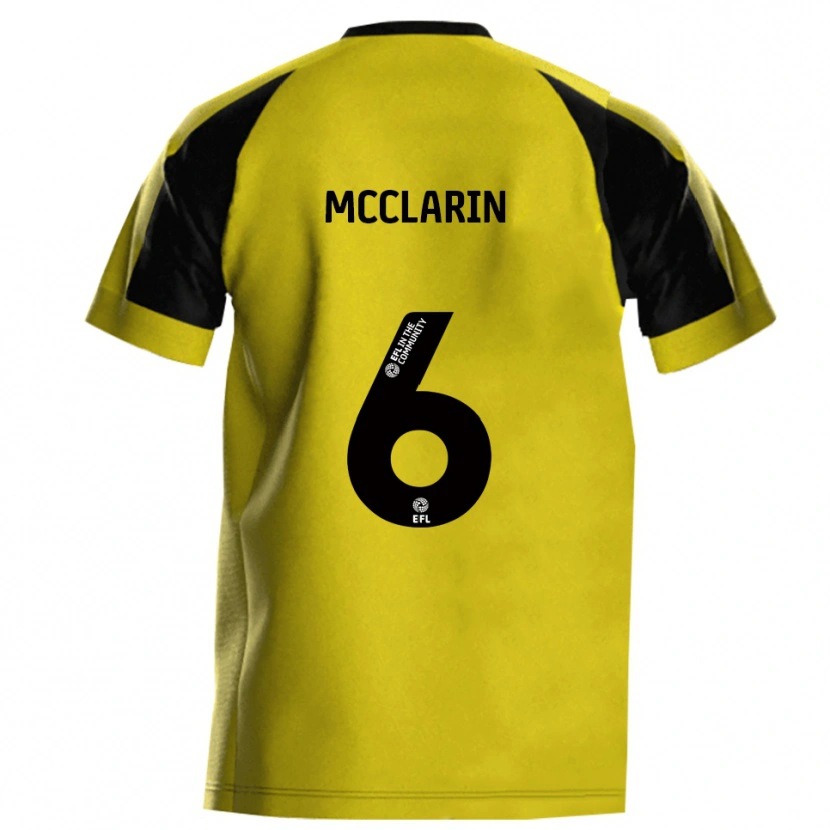 Danxen Kinder Jack Mcclarin #6 Gelb Grau Heimtrikot Trikot 2025/26 T-Shirt Österreich