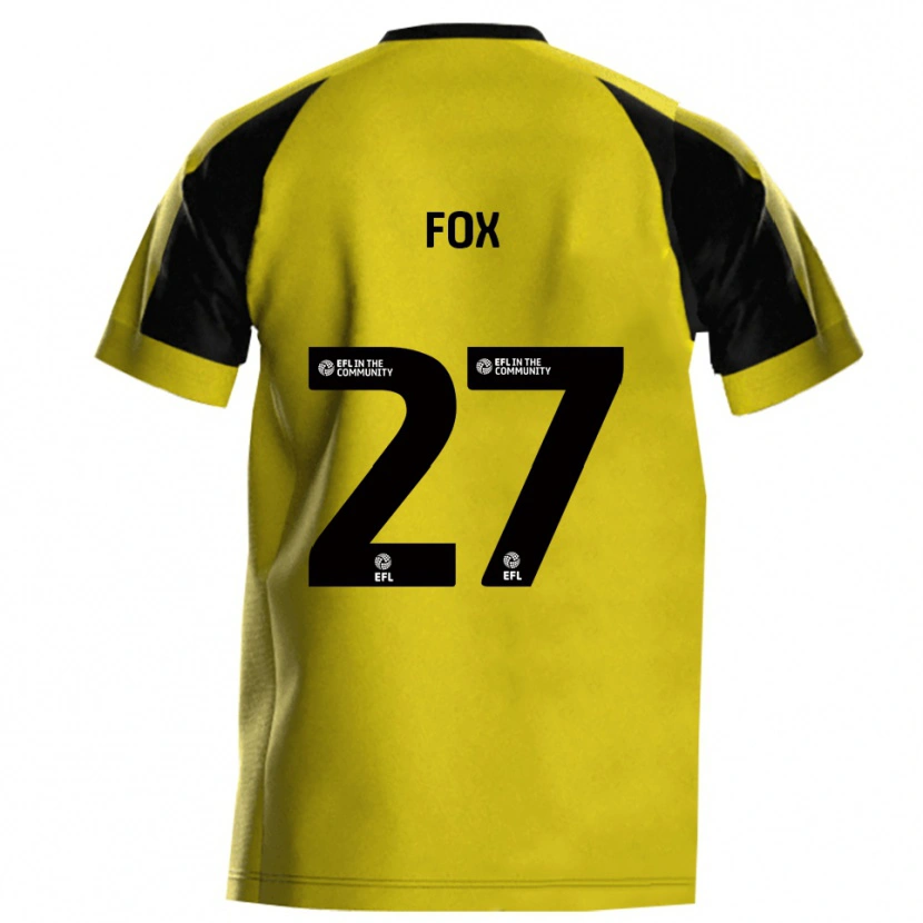 Danxen Kinder Ben Fox #27 Gelb Grau Heimtrikot Trikot 2025/26 T-Shirt Österreich