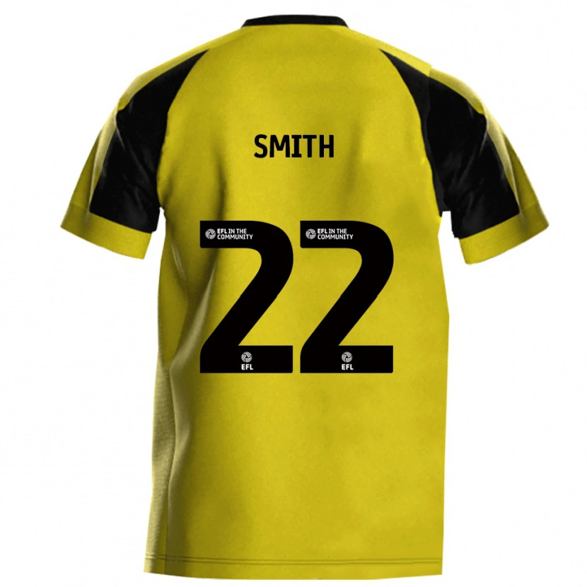 Danxen Kinder Reece Smith #22 Gelb Grau Heimtrikot Trikot 2025/26 T-Shirt Österreich