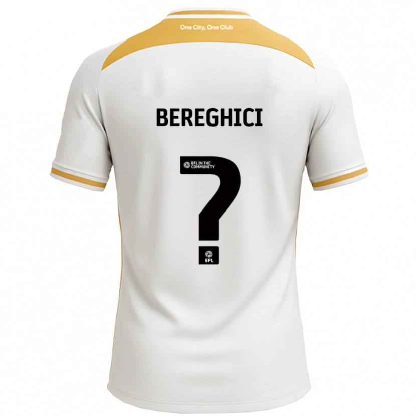 Danxen Kinder Artiom Bereghici #0 Weiß Gold Heimtrikot Trikot 2025/26 T-Shirt Österreich