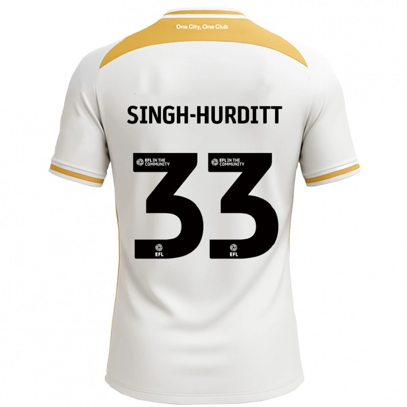 Danxen Kinder Damerai Singh-Hurditt #33 Weiß Gold Heimtrikot Trikot 2025/26 T-Shirt Österreich